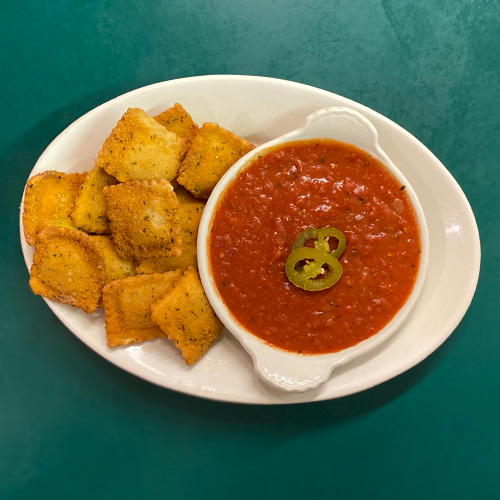 Order Fried Ravioli Jalapeno food online from Mama Cozza's store, Anaheim on bringmethat.com