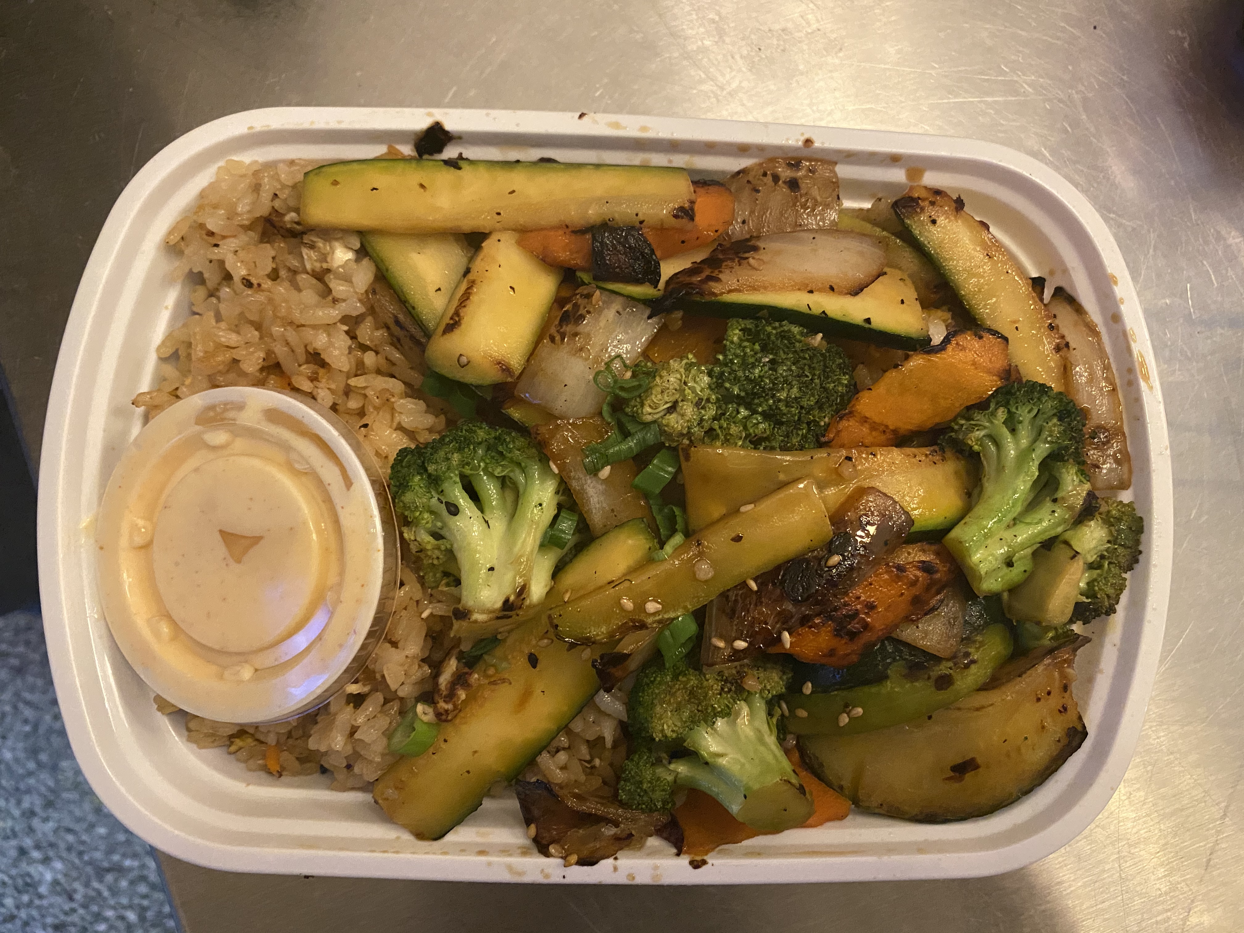 Order Vegetable Fried Rice food online from Grey Whale Sushi & Grill store, Lincoln on bringmethat.com
