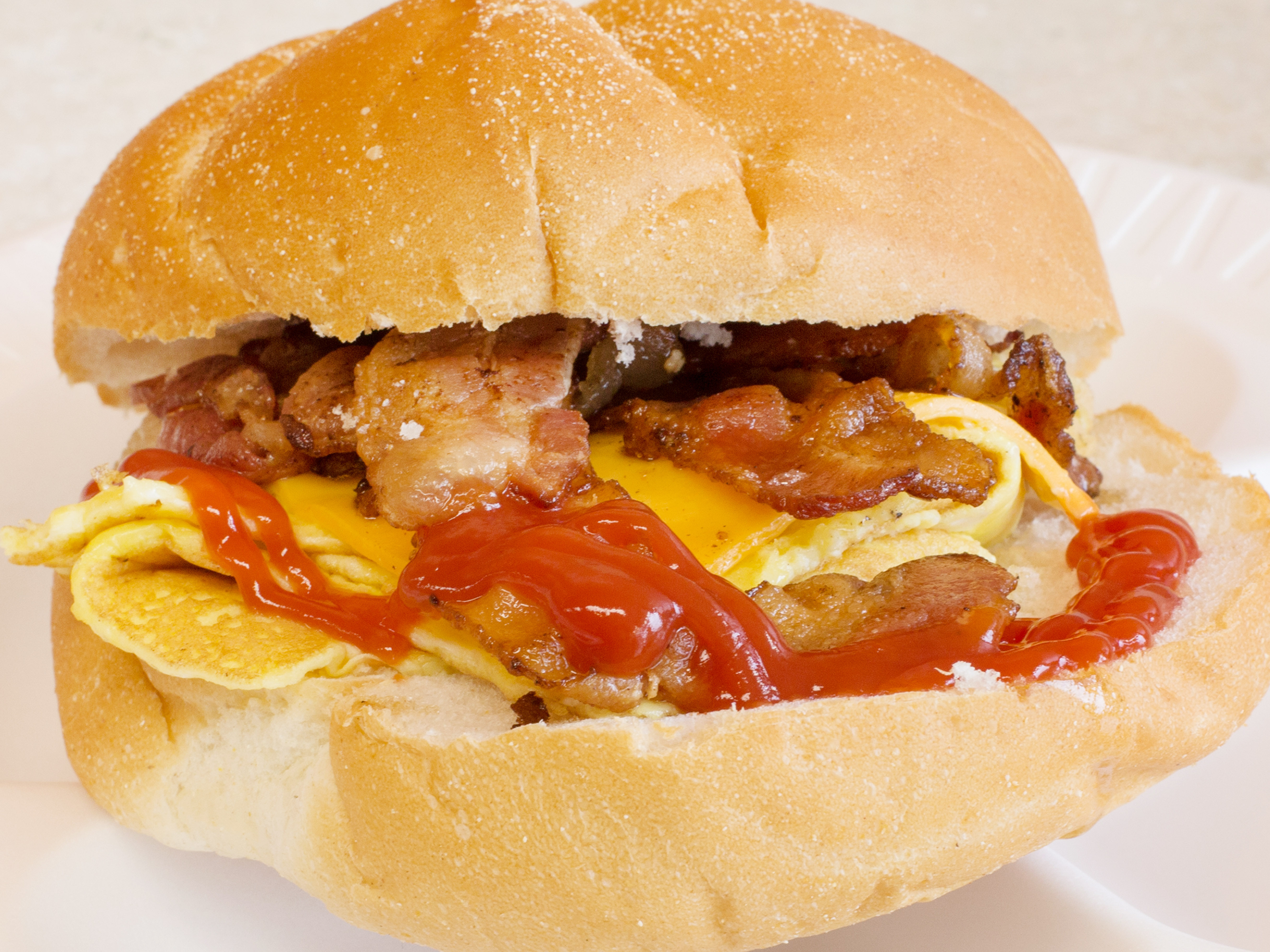 Order Eggs with Meat and Cheese Sandwich Breakfast food online from Bagel One & Cafe store, Edison on bringmethat.com