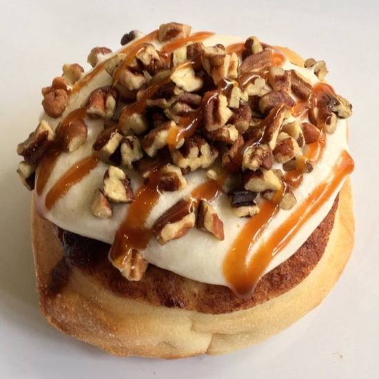 Order Caramel Pecan Roll* food online from Cinnaholic store, Pearland on bringmethat.com