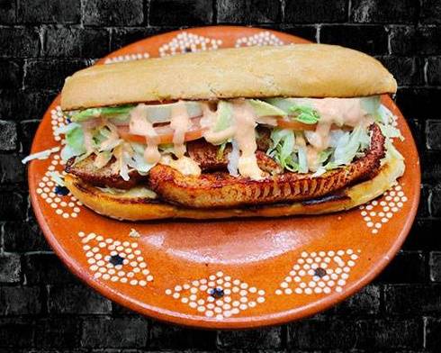 Order Fish Tortas food online from RIVAS MEXICAN GRILL store, Fort Mohave on bringmethat.com