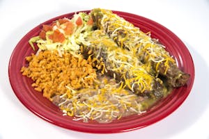 Order CHILE RELLENO PLATE food online from Burrito Express store, Roswell on bringmethat.com