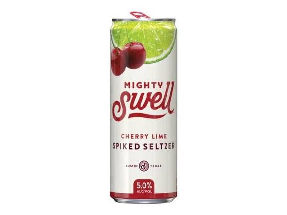 Order Mighty Swell Cherry Lime Spiked Seltzer - 6x 12oz Cans food online from Goody Goody Liquor store, Addison on bringmethat.com