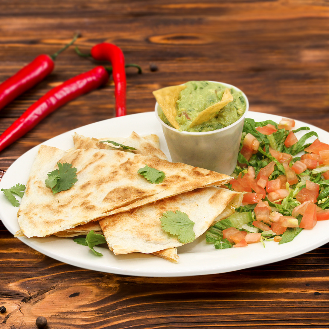 Order Grilled Chicken Quesadilla food online from Marce Taqueria Express store, Bronx on bringmethat.com