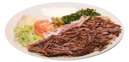 Order Beef Shawarma Plate food online from Pita Land store, Hickory Hills on bringmethat.com
