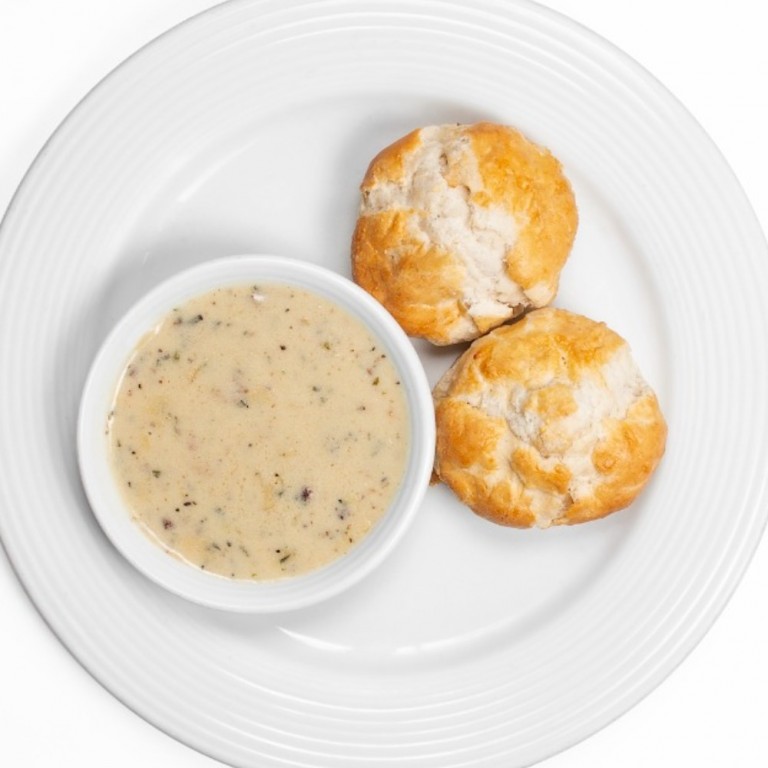 Order  Buttermilk Biscuits and Two Country Gravy food online from Horseless Carriage store, North Hills on bringmethat.com