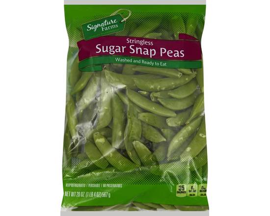 Order Signature Farms · Stringless Sugar Snap Peas (20 oz) food online from Albertsons Express store, Fort Worth on bringmethat.com