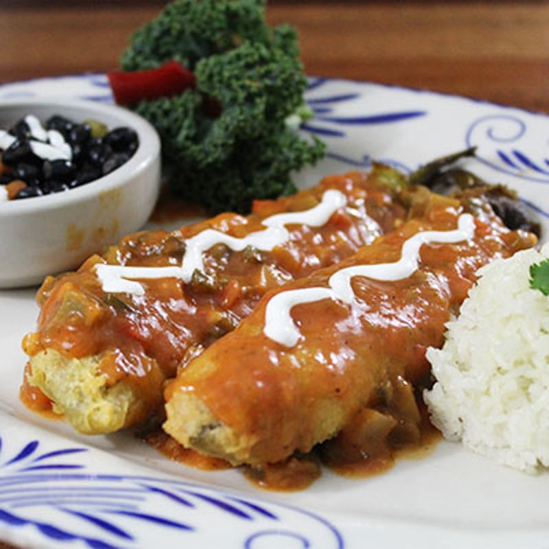 Order Vegetarian Chile Rellenos food online from Abuelo's Mexican Restaurant store, Amarillo on bringmethat.com