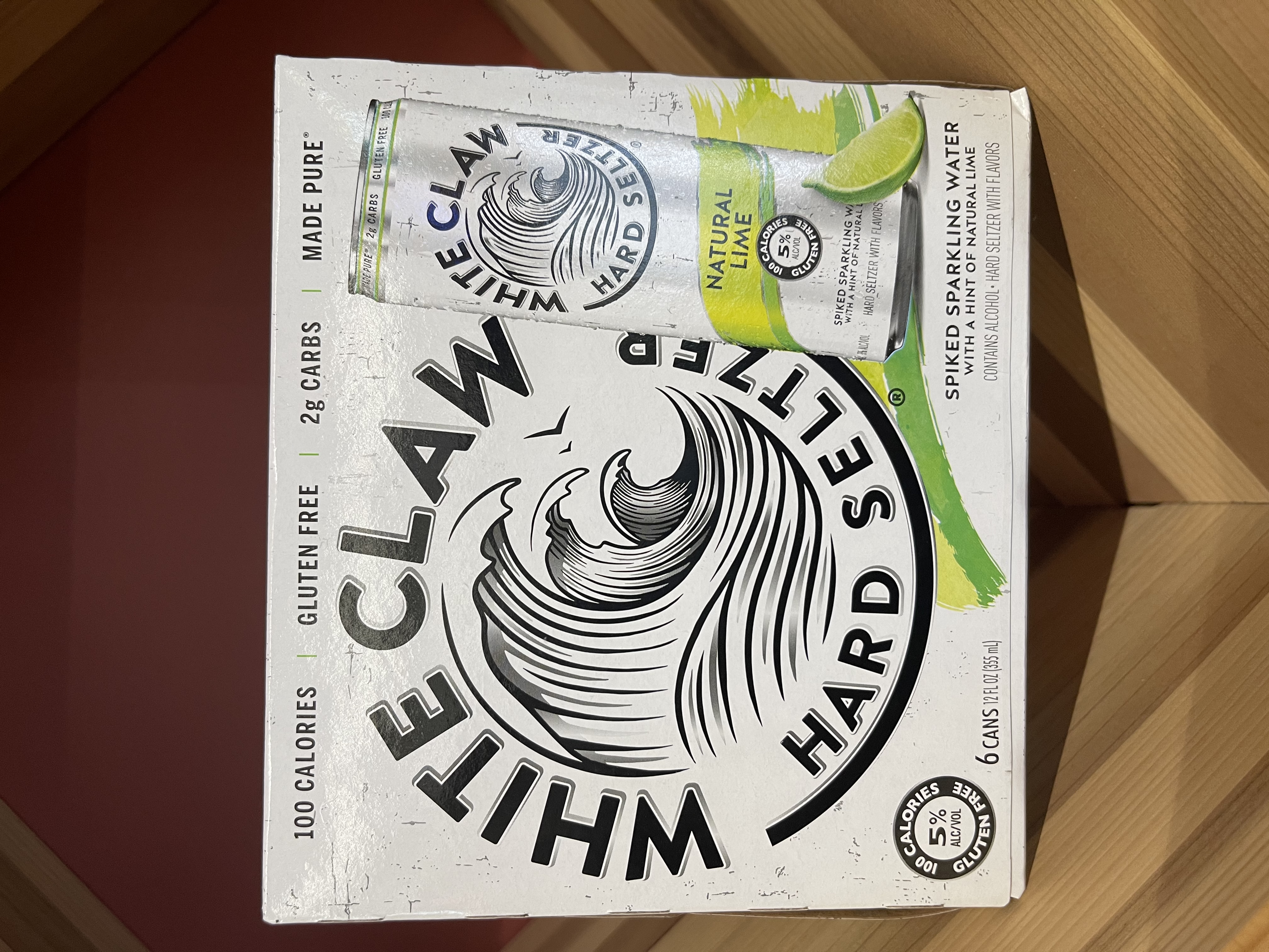 Order White Claw Lime 6 Pack-12 oz. Can Hard Seltzer  food online from Esplanade Wine & Spirits store, Arlington Heights on bringmethat.com