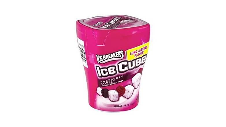 Order Ice Breakers Ice Cubes Raspberry Sorbet Sugar Free Mints - 40 Count 4.2 oz food online from Valero Food Mart store, Murrayville on bringmethat.com