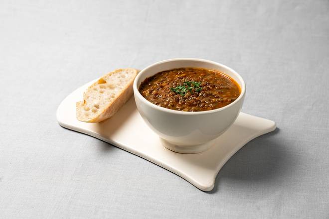 Order French Lentil Soup Large food online from Le Pain Quotidien store, New Canaan on bringmethat.com