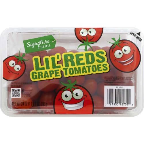 Order Signature Farms · Grape Tomatoes (24 oz) food online from Safeway store, Redding on bringmethat.com