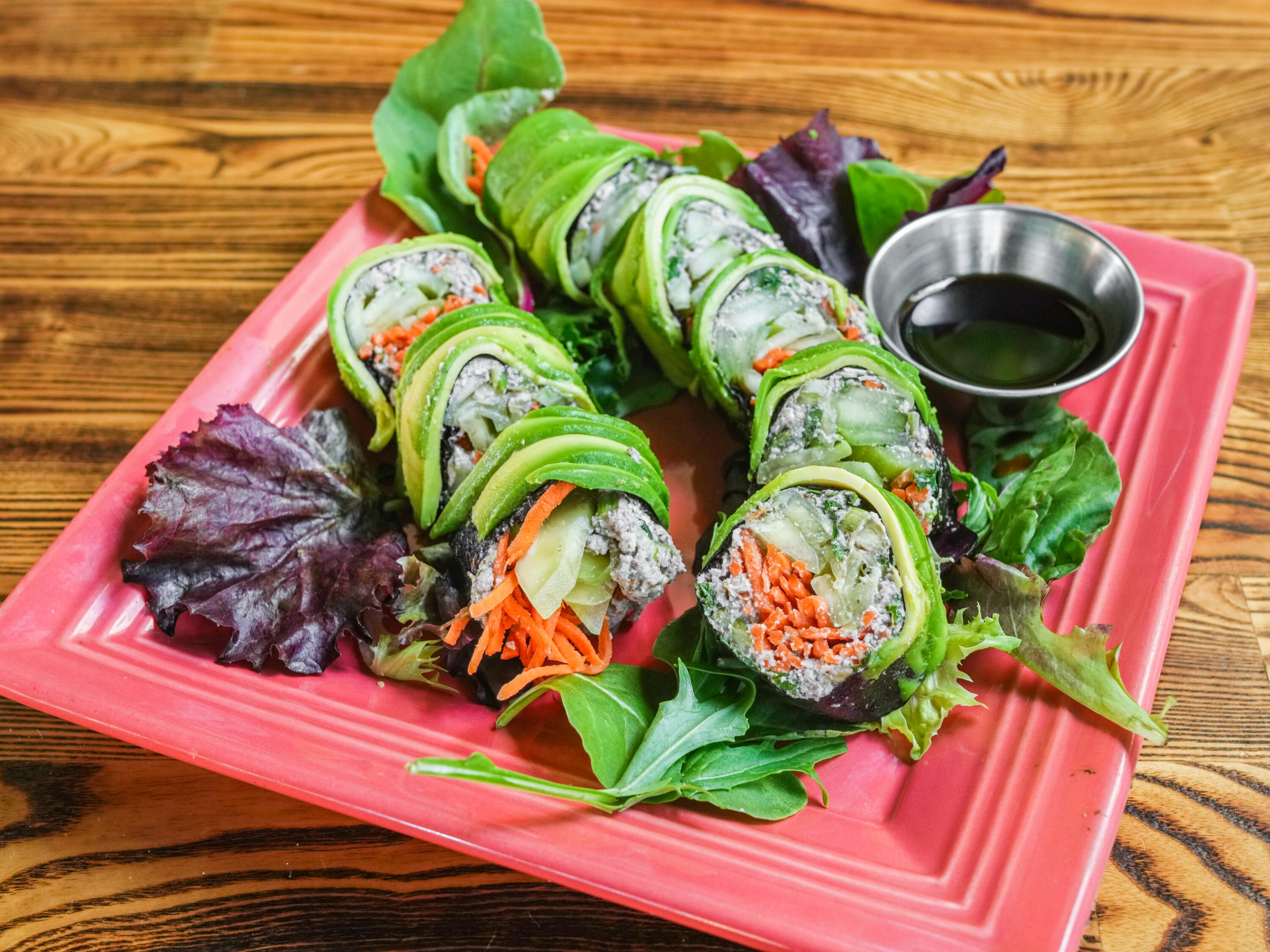 Order Dragon Roll food online from The Grain Cafe store, Culver City on bringmethat.com