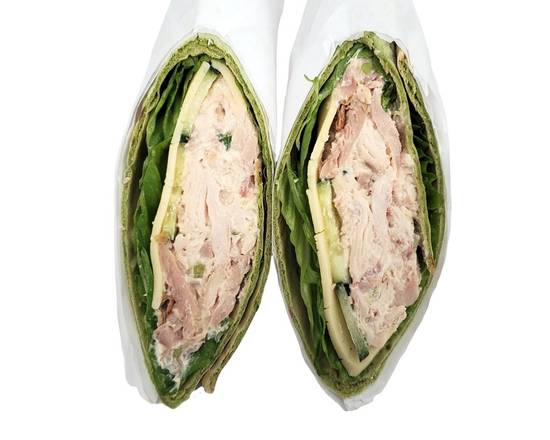 Order Rotisserie Chicken Salad Wrap, 9 oz. food online from Lucky California store, Hollister on bringmethat.com
