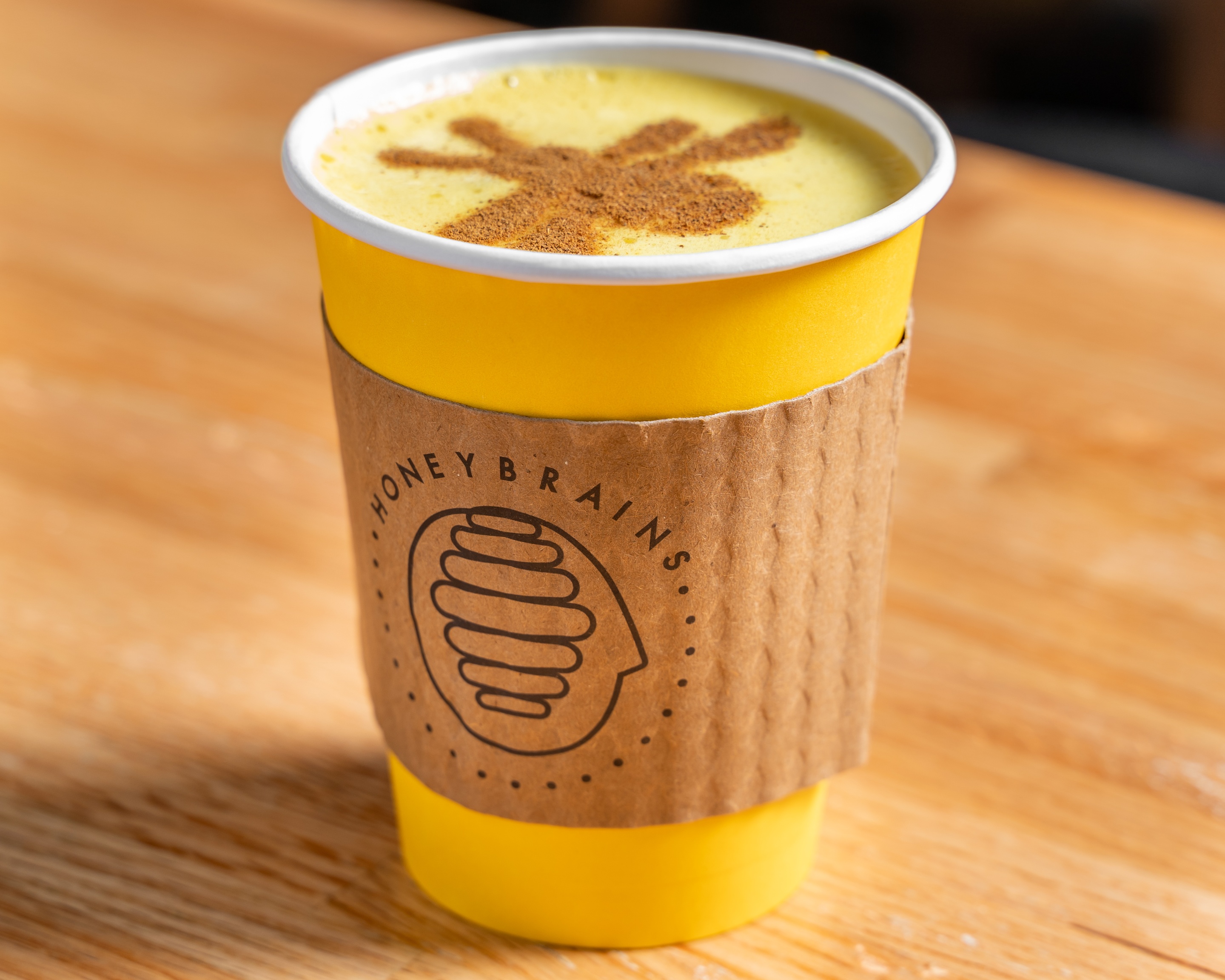 Order Golden Milk Latte food online from Honeybrains store, New York on bringmethat.com