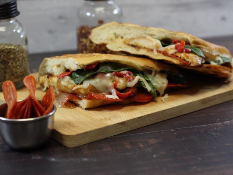 Order Tuscan Chicken - Panini food online from Pizza Seven store, Houston on bringmethat.com