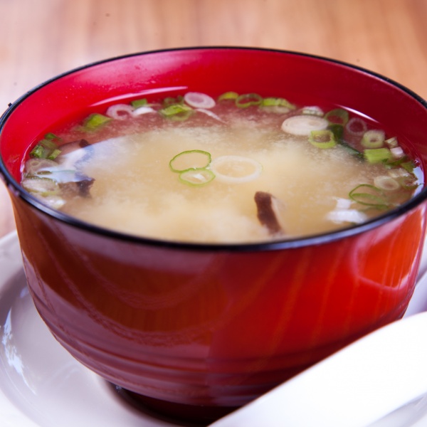 Order Miso Soup  food online from Mejari Fusion Sushi store, Seattle on bringmethat.com