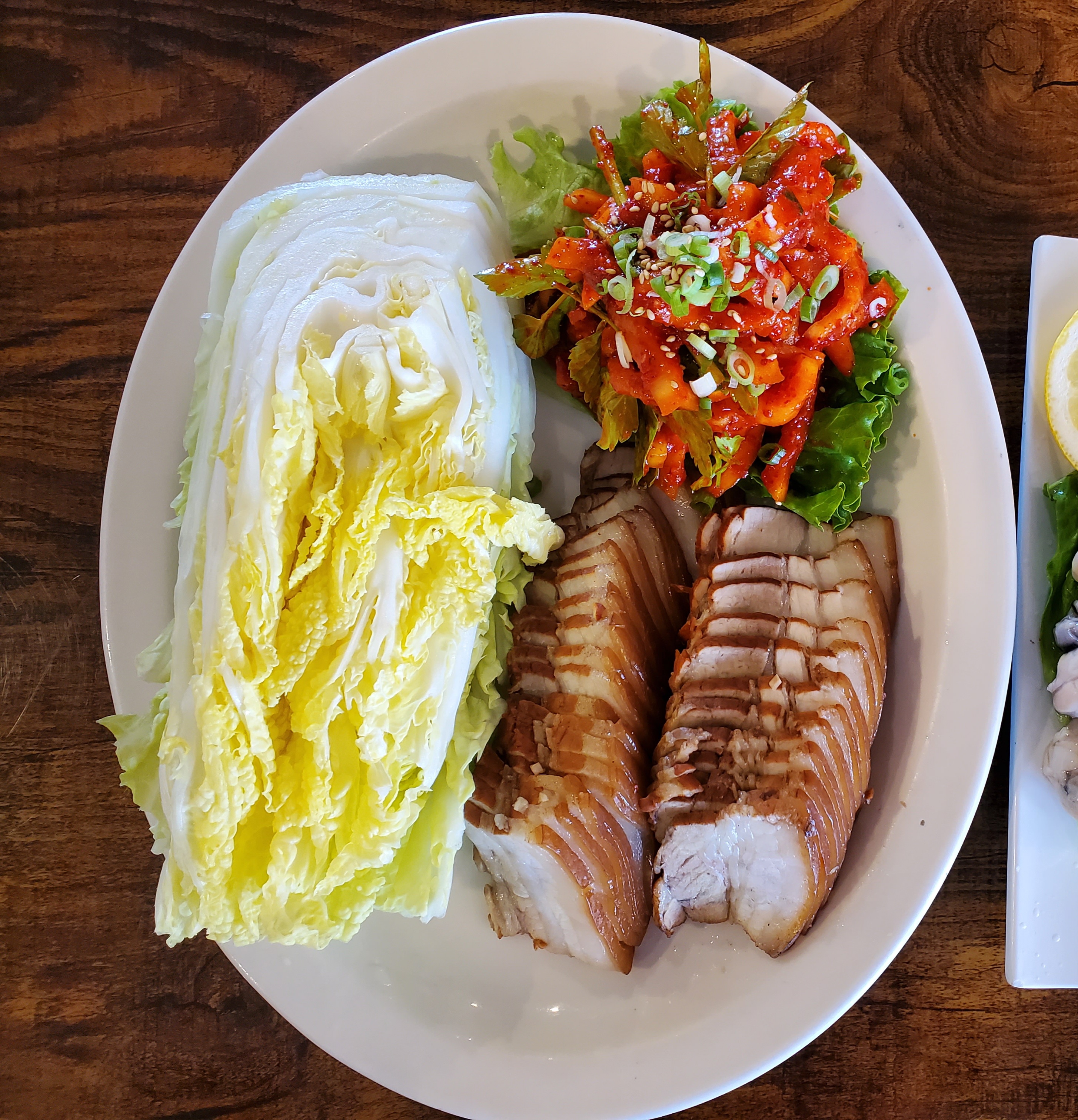 Order 38. Boiled Pork food online from Daom Korean Restaurant store, Buena Park on bringmethat.com