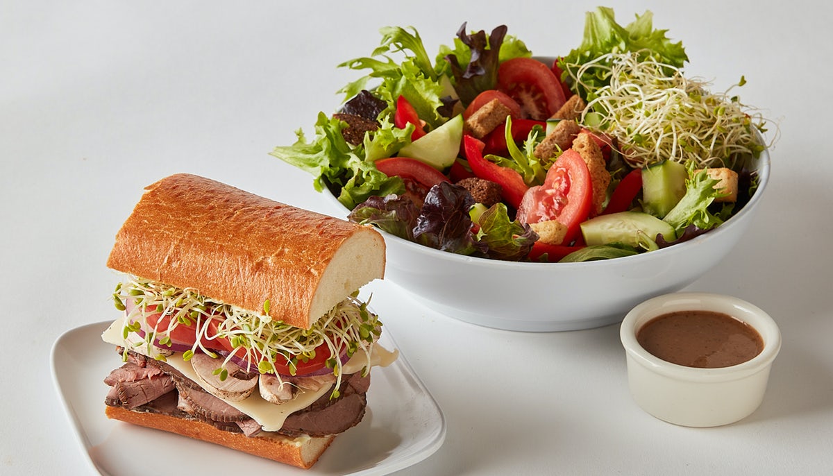 Order Half Sandwich Combo food online from Erik's Delicafe store, Gilroy on bringmethat.com
