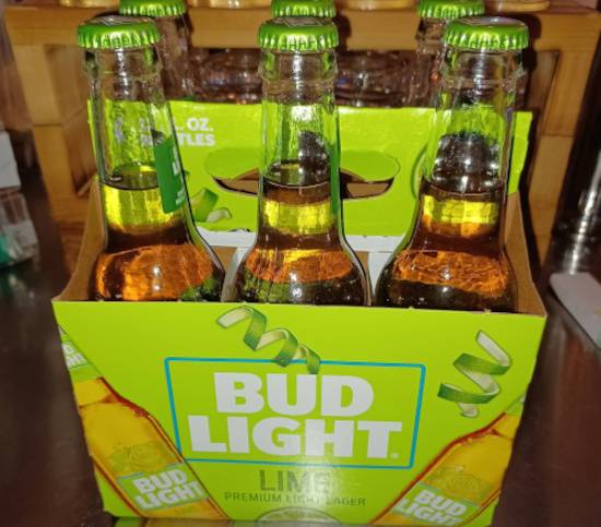 Order Bud Lt Lime 6pk 12oz bottles (4.2% ABV) food online from Colbert Trading Co store, Colbert on bringmethat.com