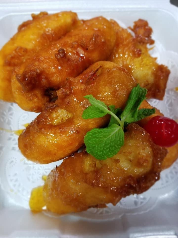 Order Fried Banana with Honey food online from Kao Sarn Thai Cuisine store, Richmond on bringmethat.com