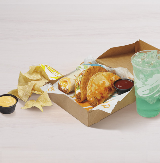 Order Grilled Cheese Dipping Taco Deluxe Box food online from Taco Bell store, Edina on bringmethat.com