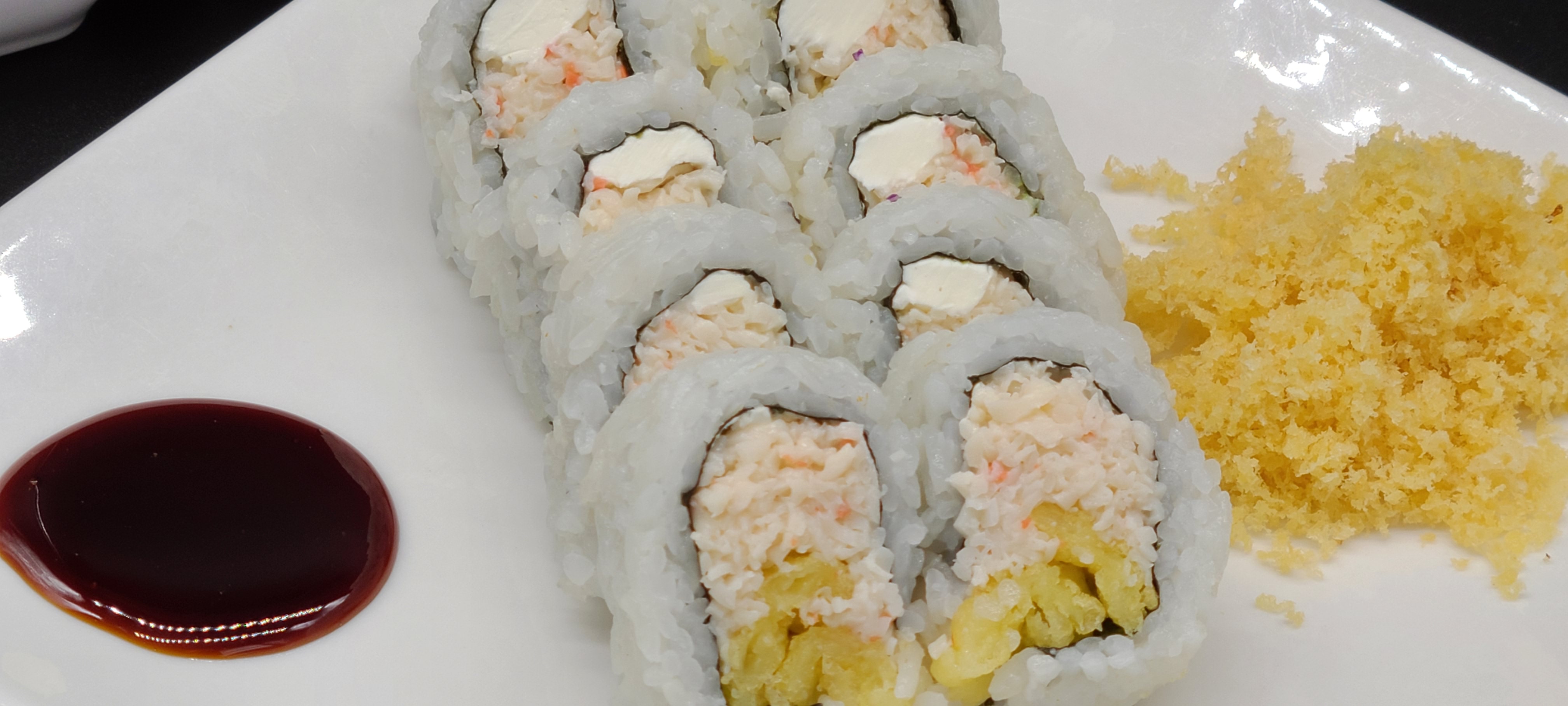 Order D1. Calamari Tempura Roll(5pcs) food online from Hello Sushi store, Fullerton on bringmethat.com