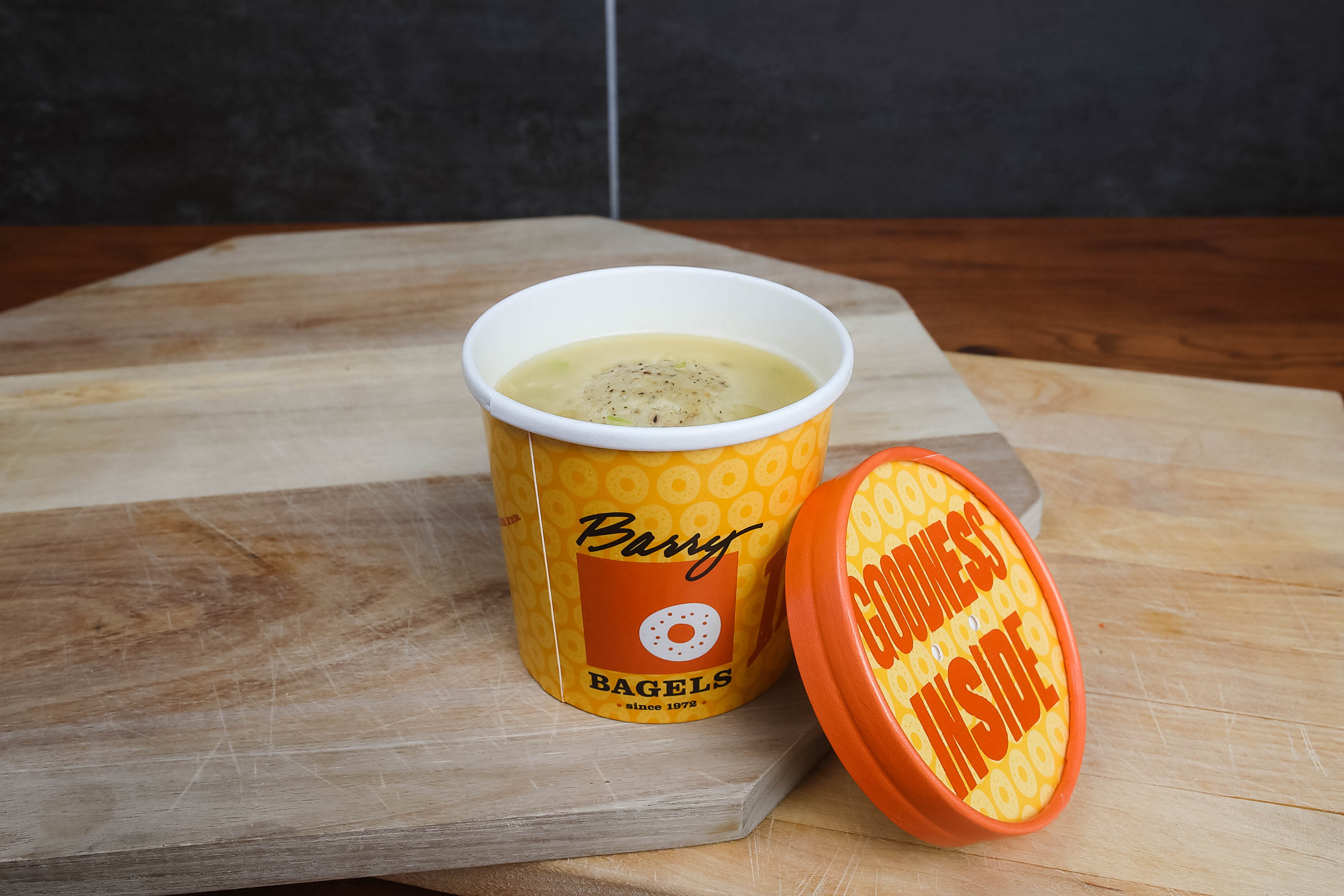 Order Matzo Ball Soup food online from Barry Bagels store, Lambertville on bringmethat.com
