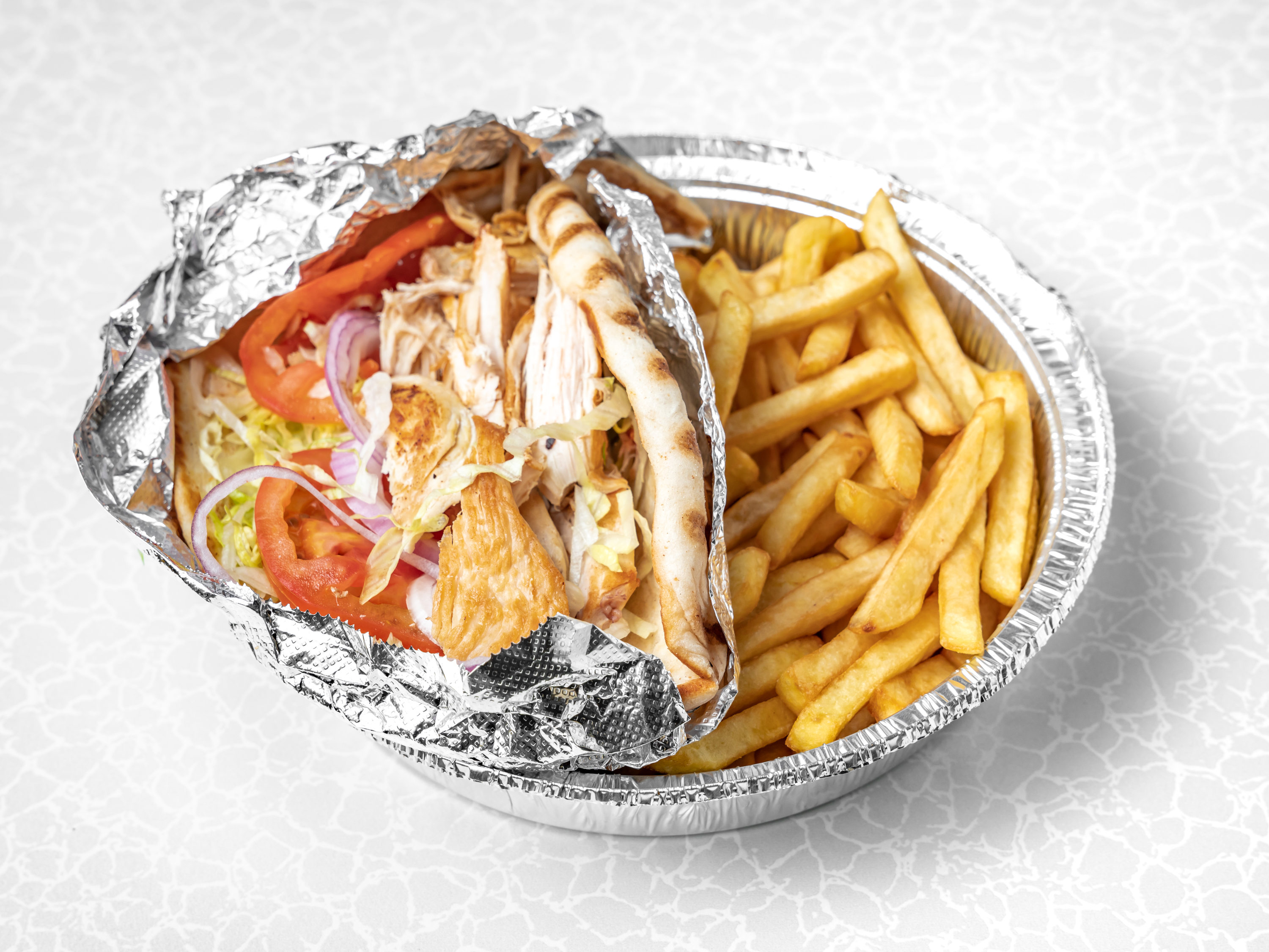 Order Chicken Gyro Platter food online from Sandwich express store, Plainview on bringmethat.com