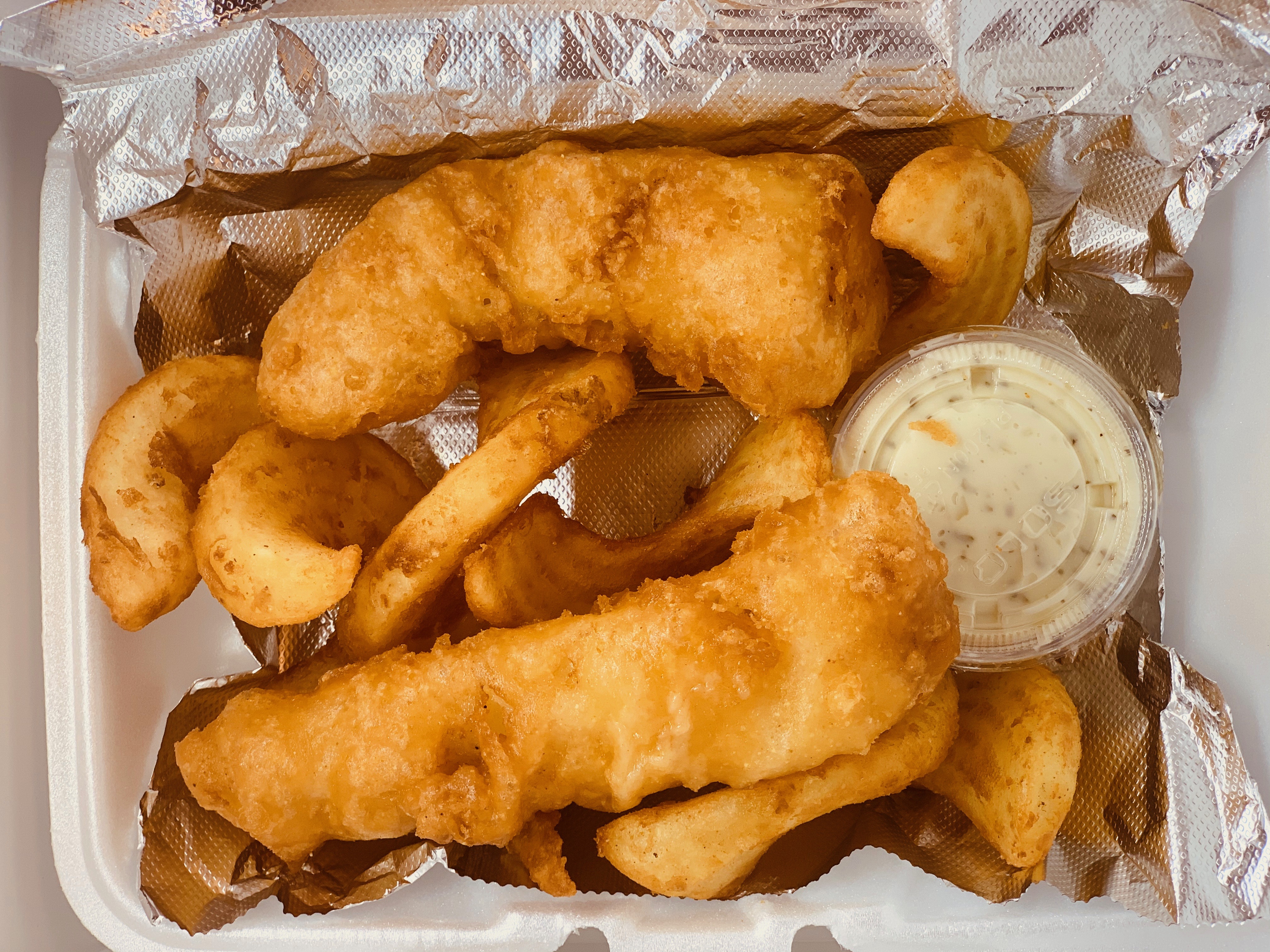 Order Fish & Chips food online from Wicked Marys Chicken store, Ann Arbor on bringmethat.com