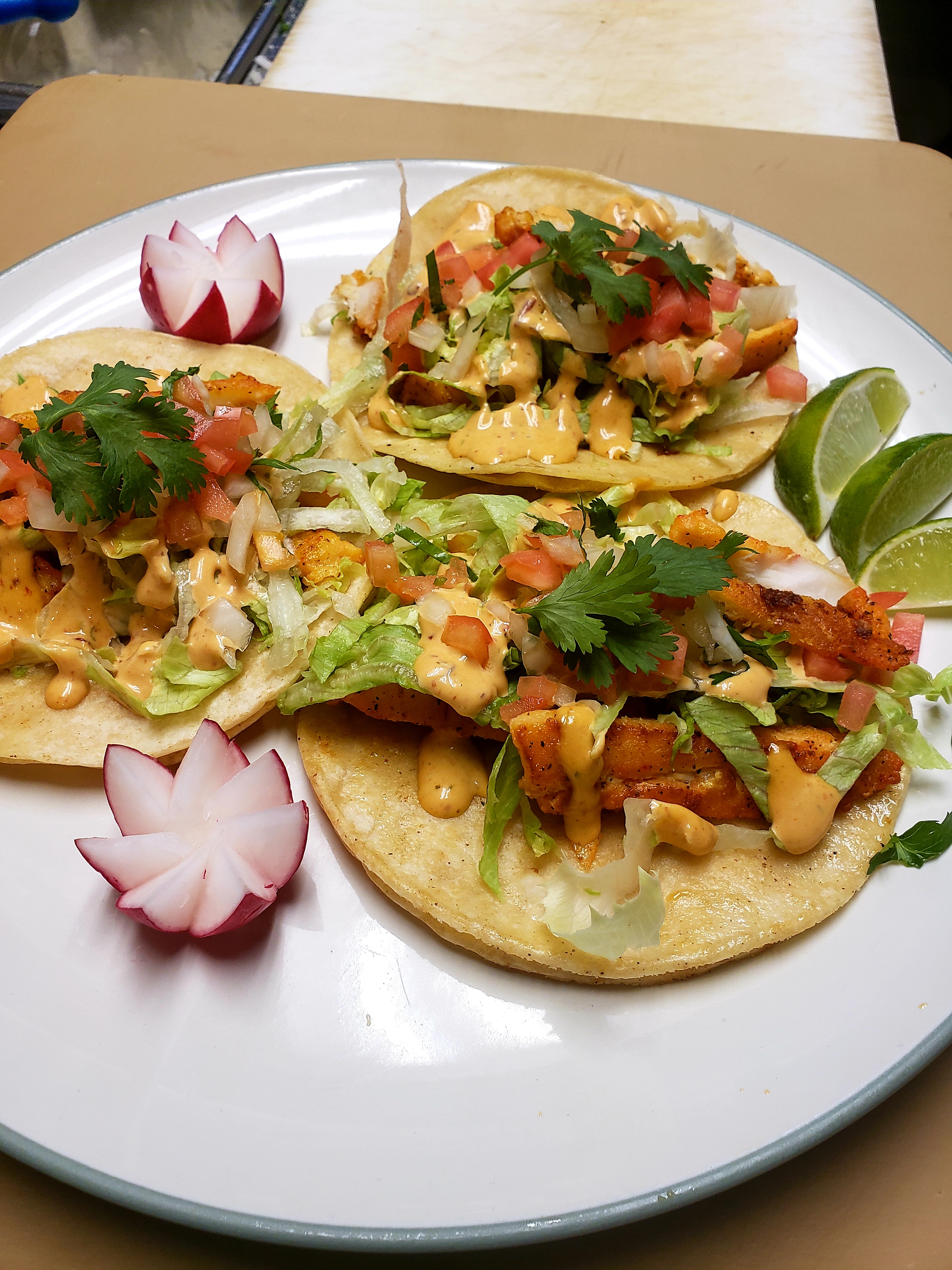 Order 3 Tacos de Pescado food online from Don Chile Mexican Grill-Southern Blvd store, Bronx on bringmethat.com