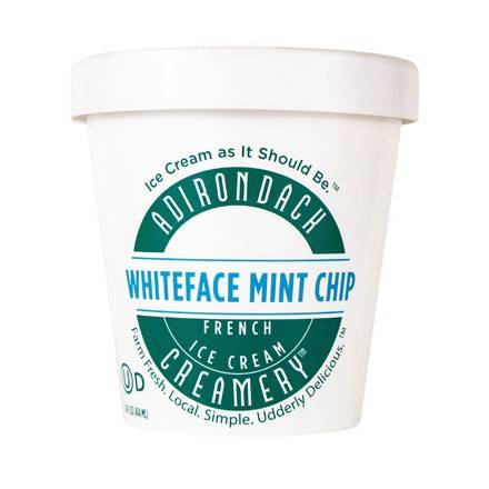 Order Adirondack Creamery Whiteface Mint Chip Ice Cream (14 oz) food online from Adirondack Creamery store, Baltimore on bringmethat.com