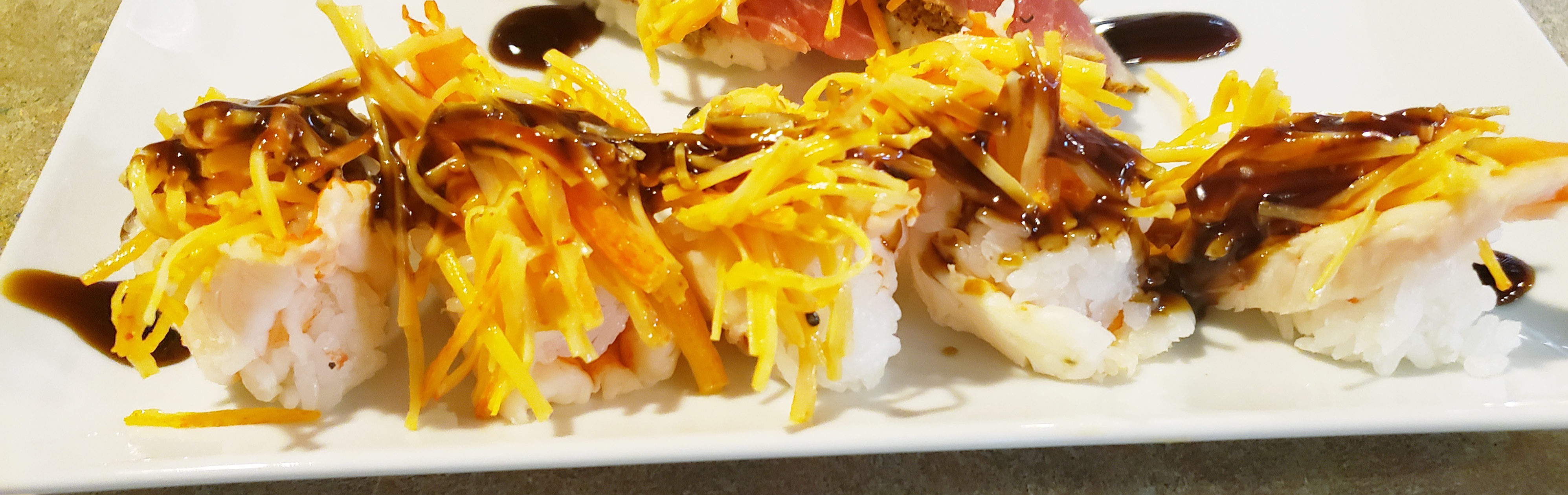 Order Upsidedown Shrimp Sushi food online from Asahi Express store, Albuquerque on bringmethat.com