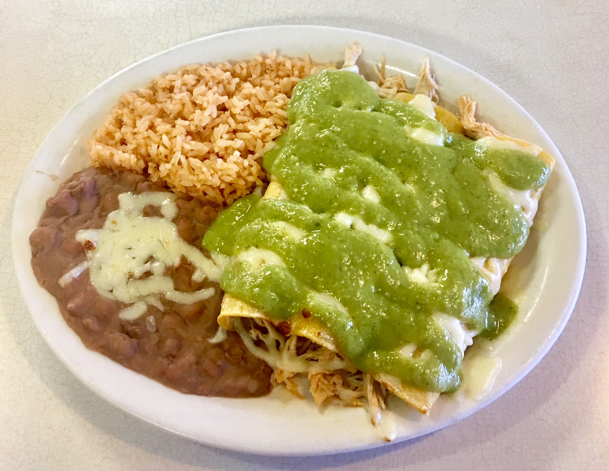 Order Enchiladas Verdes food online from Don Chuchos Mexican Restaurant store, Columbus on bringmethat.com