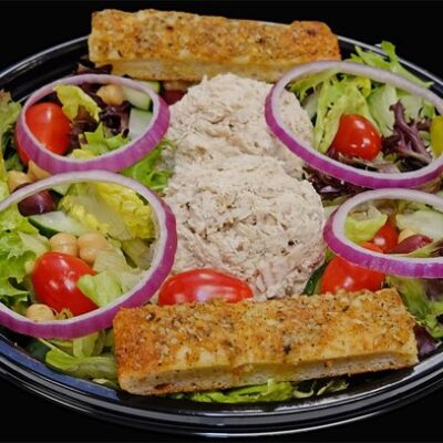 Order Small Tuna Salad food online from Francos Pizza & More store, Kenmore on bringmethat.com