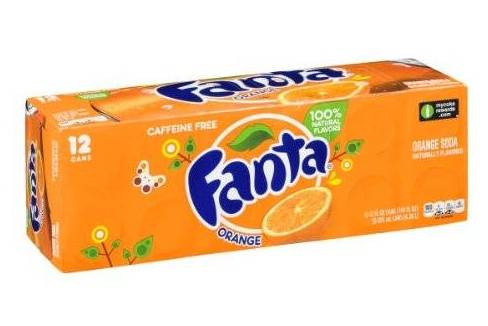 Order Fanta Orange (12pk) food online from RaceOne store, Houston on bringmethat.com