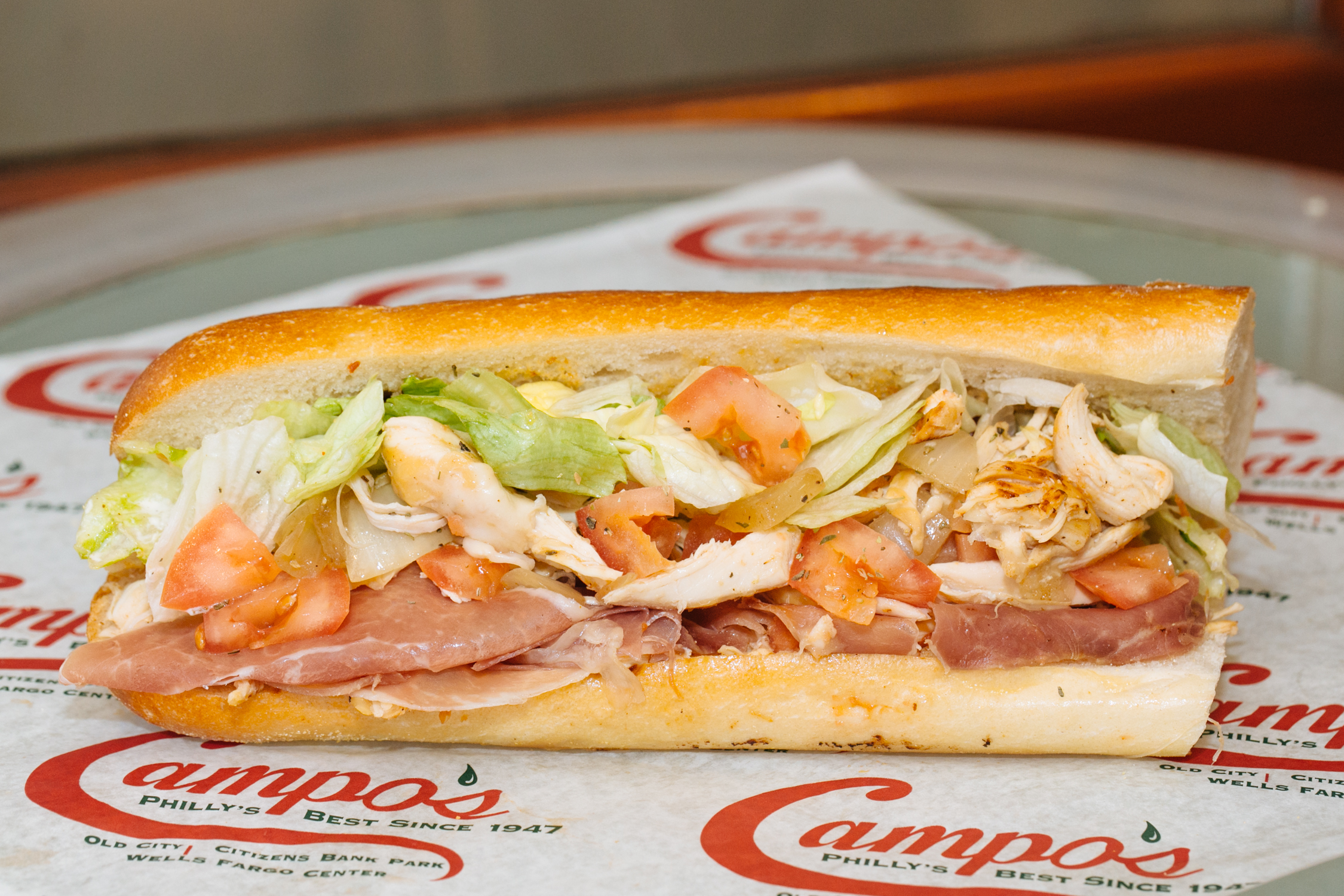Order Chicken Supra Sandwich food online from Campo's Philly Cheesesteaks store, Philadelphia on bringmethat.com
