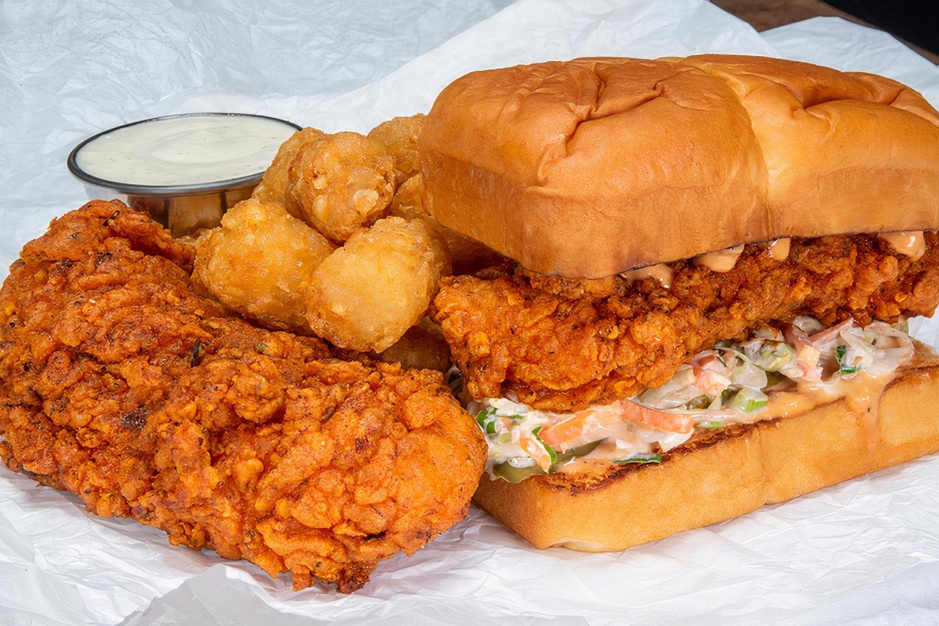Order 1-TENDER & 1-SLIDER COMBO food online from Bad Mutha Clucka store, Thousand Oaks on bringmethat.com