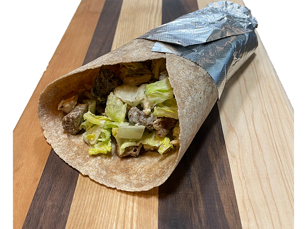 Order Chicken Caesar Wrap food online from Land of Pizza Inc store, South Boston on bringmethat.com