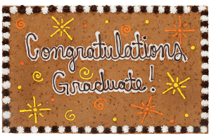 Order Congratulations Grad Cookie Cake food online from American Deli on Broad St. store, Athens on bringmethat.com