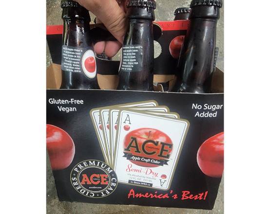 Order ACE Hard Apple Cider (6 pk. bottles) food online from Hub Market & Deli store, San Diego on bringmethat.com