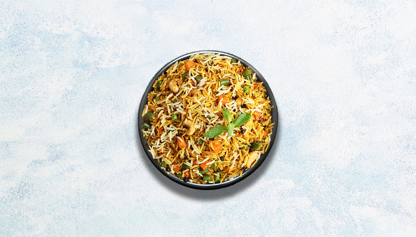 Order Blazin' Vegetable Biryani food online from Curry Spoon store, Irving on bringmethat.com