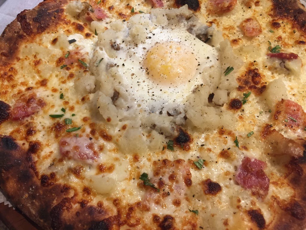 Order Breakfast Any Time Pizza - Personal 12" food online from Market Pizza store, Stockton on bringmethat.com