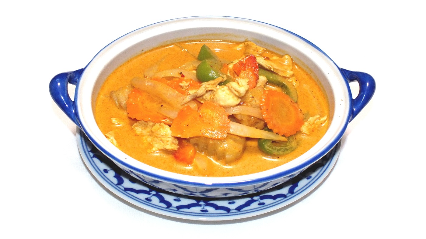 Order C5. Gang Ka Ree food online from Ruang Thai Restaurant store, Plano on bringmethat.com