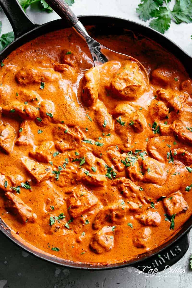 Order Indian Butter Chicken - With 2pc. Pita Bread food online from Best Pizza store, Atlanta on bringmethat.com
