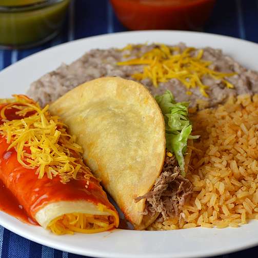 Order  5. Taco and Enchilada Combo food online from Federico Mexican Food store, Scottsdale on bringmethat.com