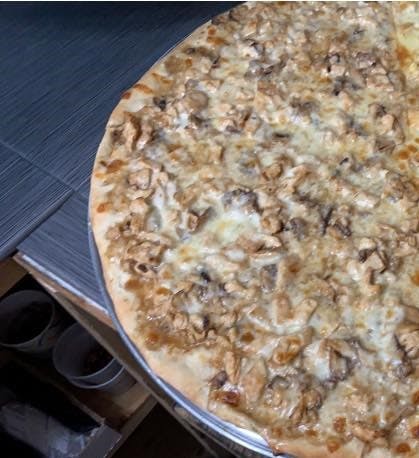 Order Chicken Marsala Pizza - Personal (8 Slices) food online from 4 Brothers Pizzeria & Restaurant store, Greenwood Lake on bringmethat.com