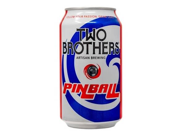 Order Two Brothers Pinball Juicy Hop Pale Ale - 6x 12oz Cans food online from Kirby Food & Liquor store, Champaign on bringmethat.com