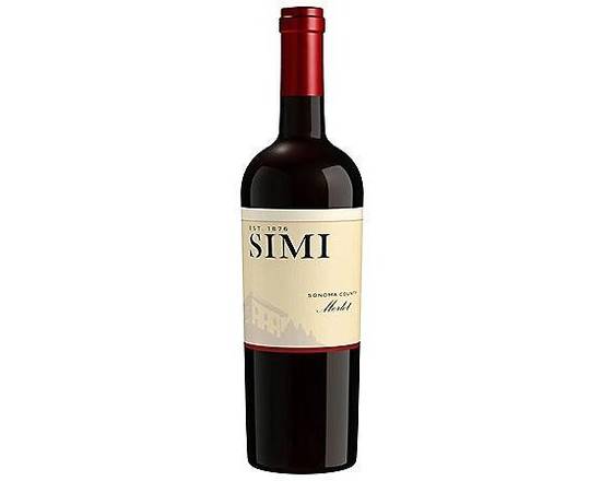 Order Simi Winery, Merlot Sonoma County  750 mL  food online from House Of Wine store, New Rochelle on bringmethat.com