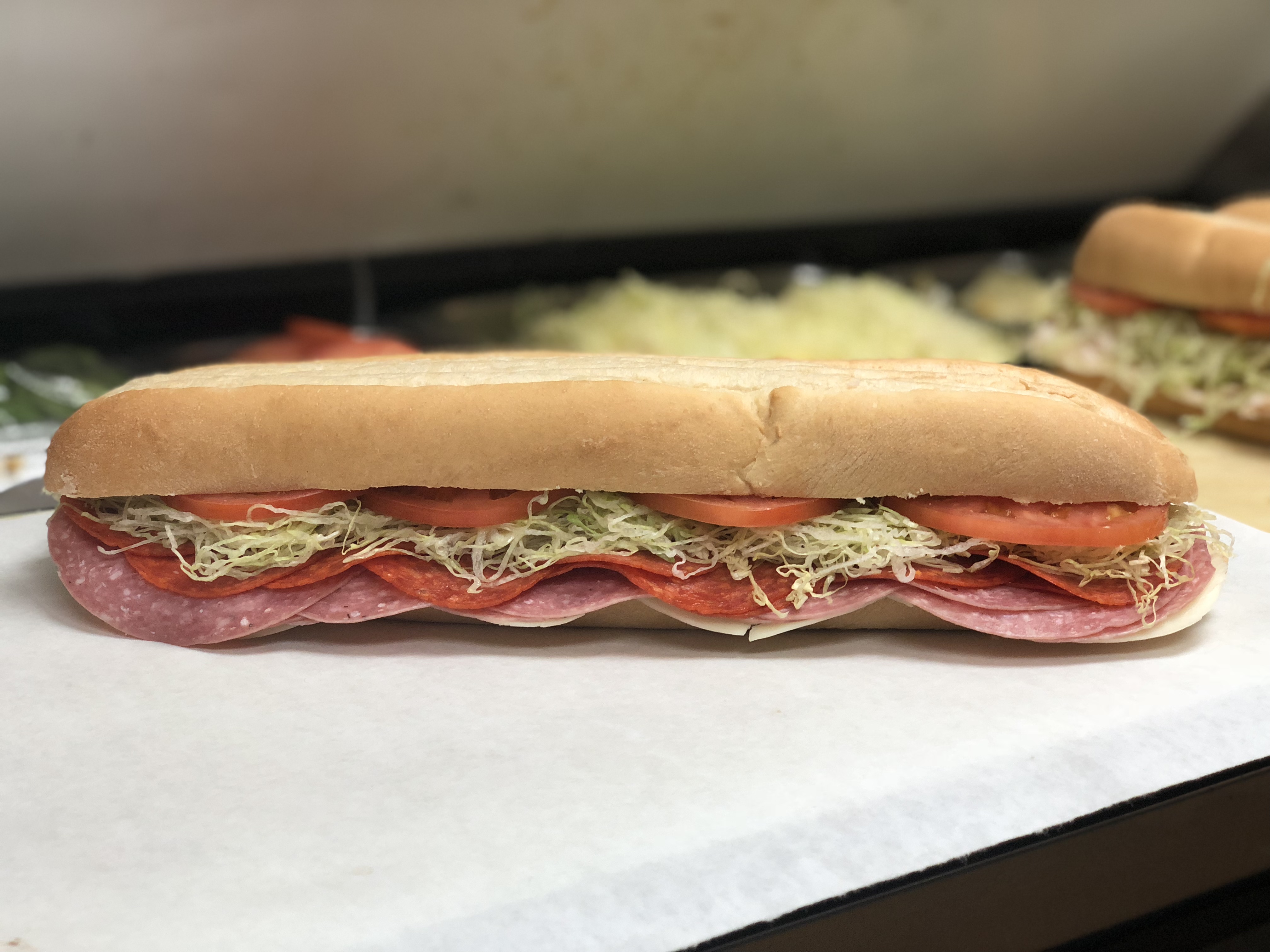Order 4. Salami, Pepperoni and Provolone Sub food online from Jersey Boyz Subs & Deli store, Overland Park on bringmethat.com